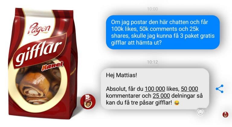 Giffelsugen kund gav 63 000 likes på Facebook