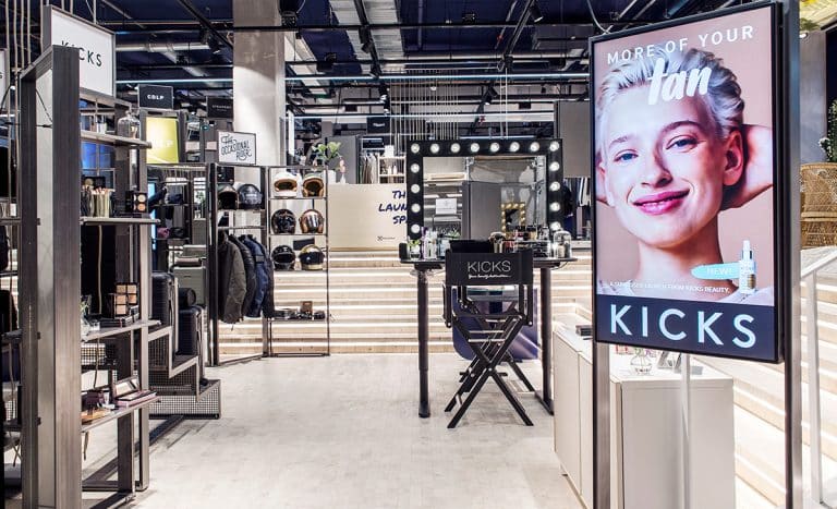 Kicks testar 100 procent digitalt i fysisk butik