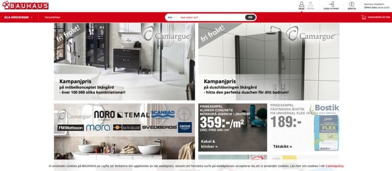 Bauhaus anmäls för reklampåstående om fri frakt