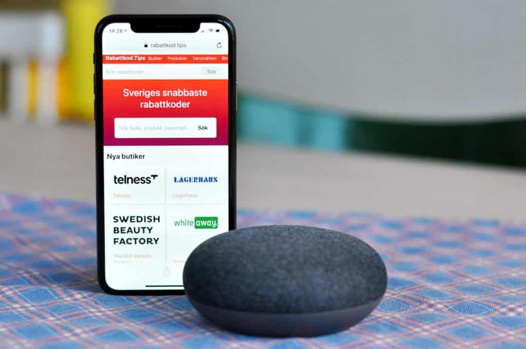 Sajt tar hjälp av Google Home för att ge rabatt i e-handeln