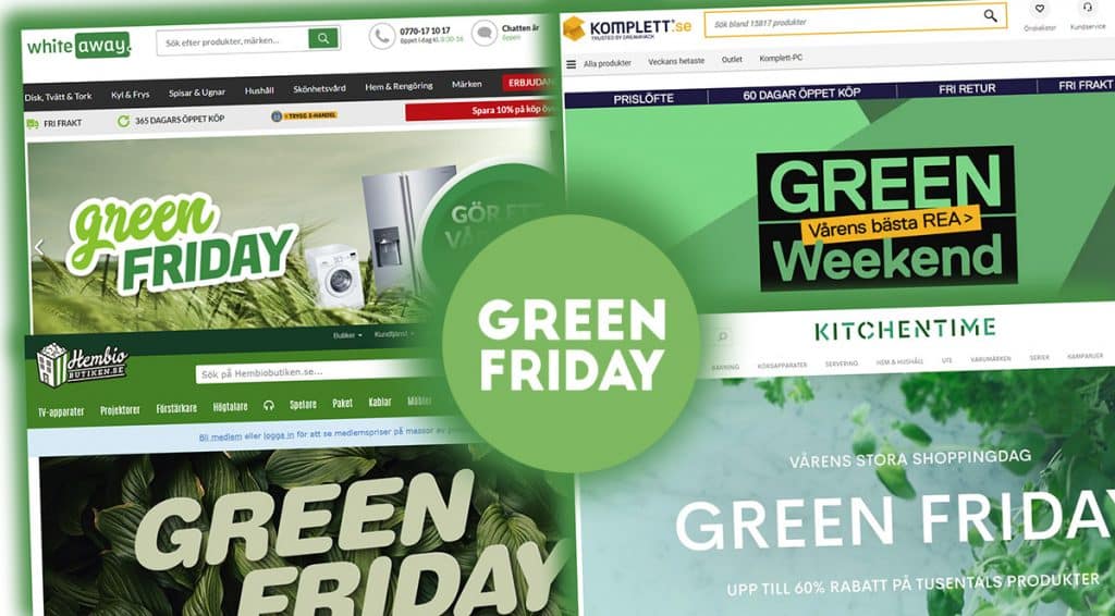 CDON:s Green Friday plockas upp av flera stora e-handlare