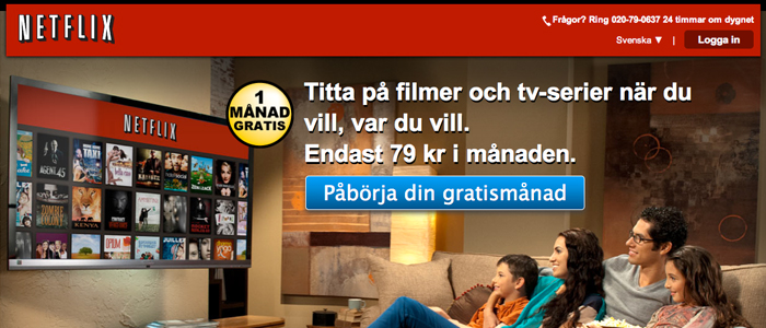 I dag öppnar Netflix dörrarna för alla svenskar