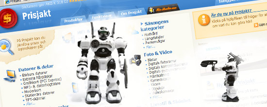 Robotkrigen på Prisjämförelsesiterna