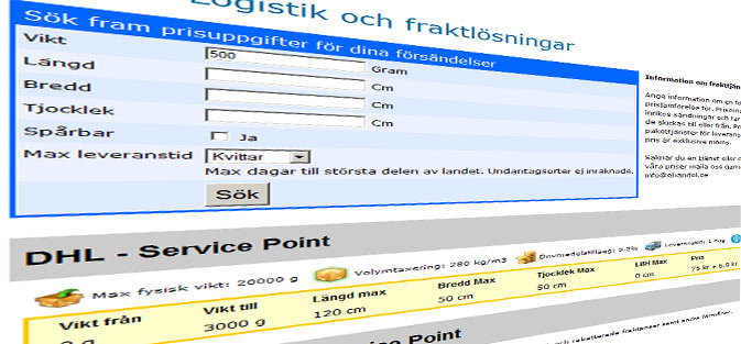 Ny tjänst för att jämföra fraktavtal på Ehandel.se