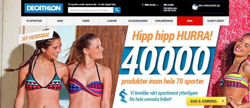 Decathlon breddar utbudet på nätet med ny E-handel