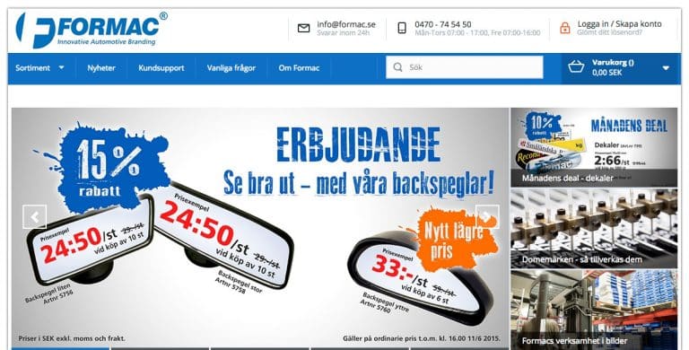 B2B-företag växer med ny nätbutik och publik prislista