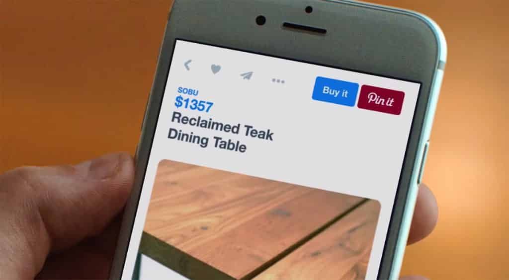 Nu kan du E-handla i det sociala nätverket Pinterest