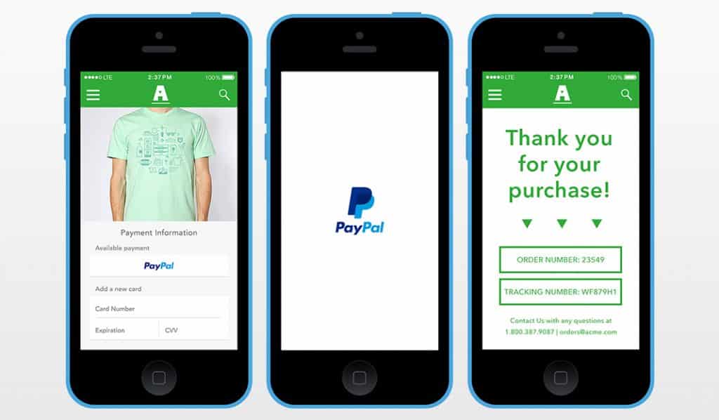 PayPal One Touch lockar handlarna med snabba cash