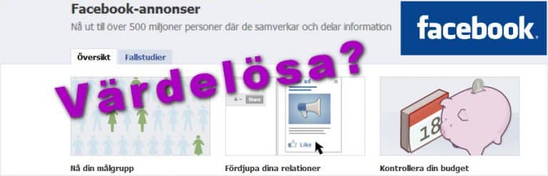 Är Facebook-annonser värdelösa?