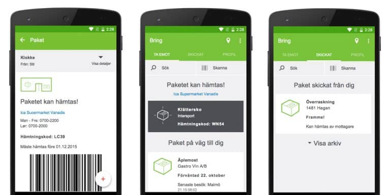 Brings nya app hjälper till att hålla reda på paketen