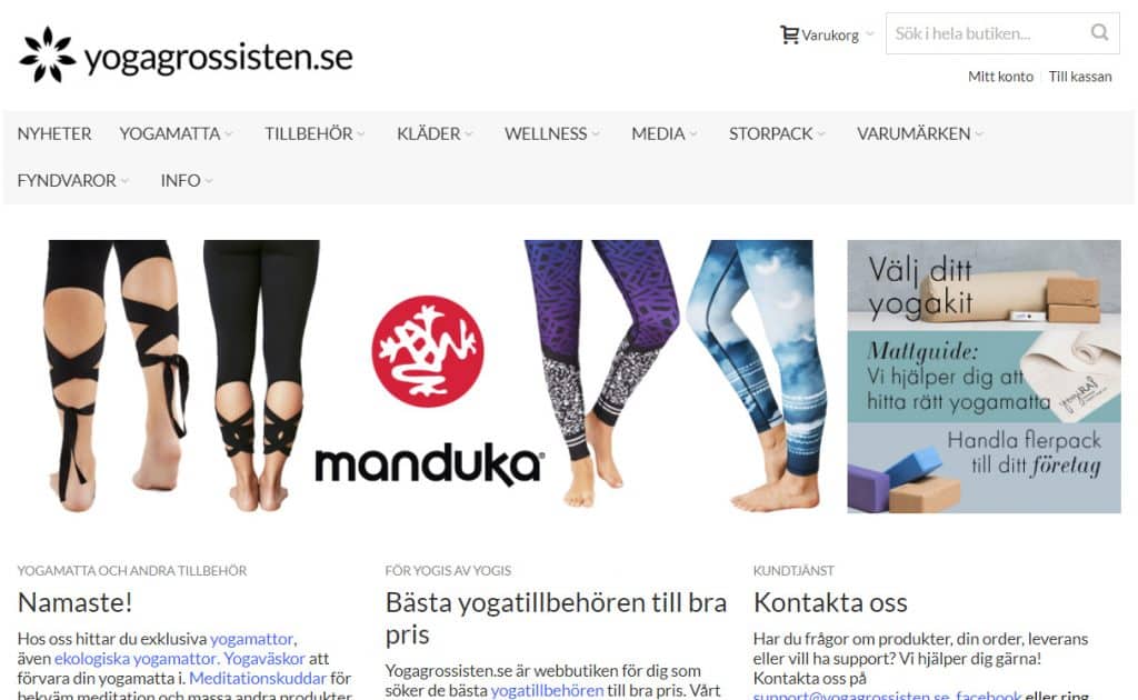 B2B med yogamattor ger köpfest hos Yogagrossisten