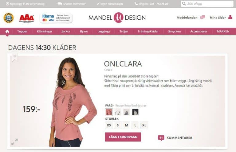 Över 1 000 order från Mandel Designs flitigaste kund