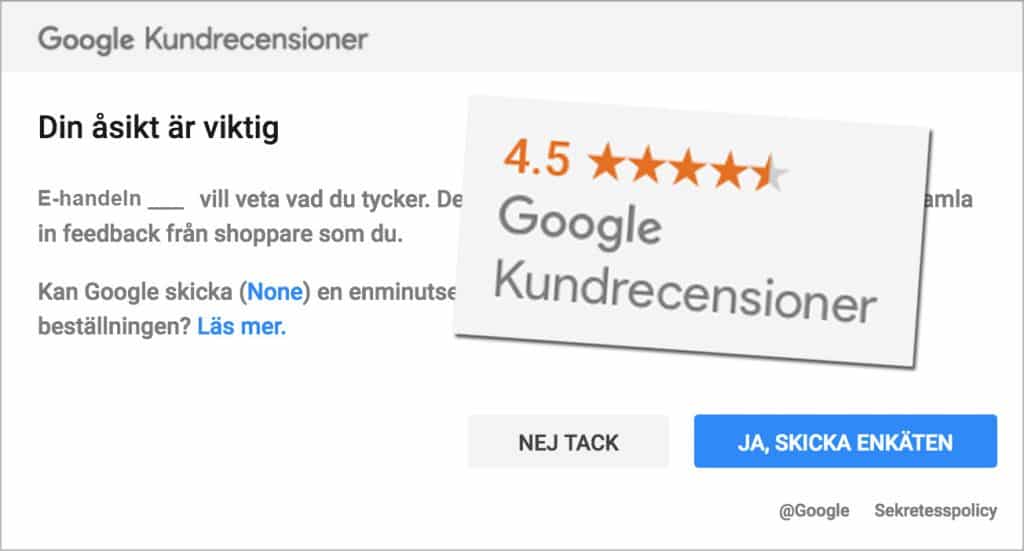 Google Kundrecensioner lanseras i Sverige