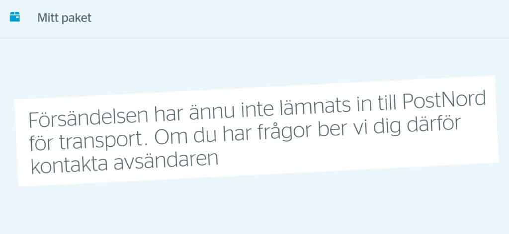 Arga kunder efter PostNords nya spårningstext